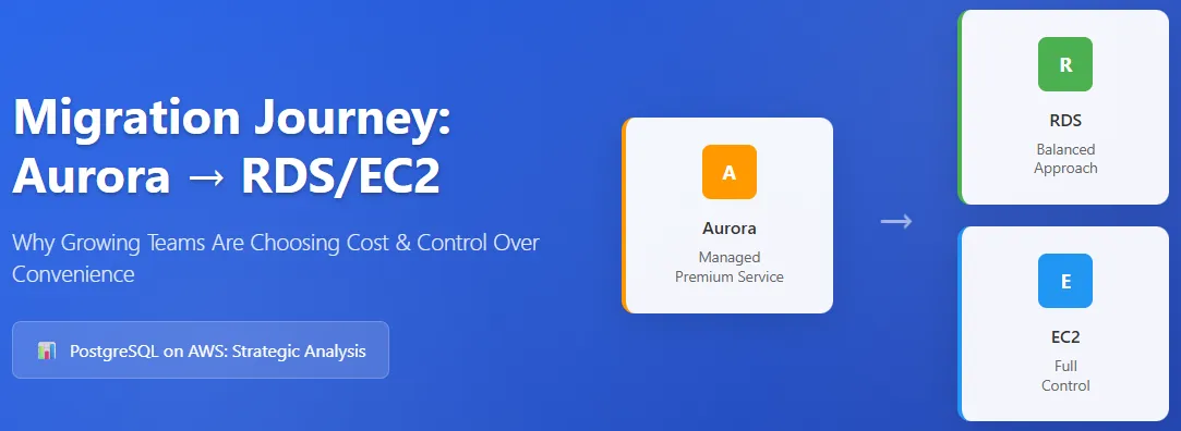 Why Growing Teams Are Moving from Aurora to RDS or EC2: Cost and Control Considerations on AWS