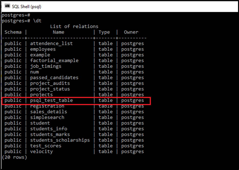 How to Run PostgreSQL Queries in psql - CommandPrompt Inc.