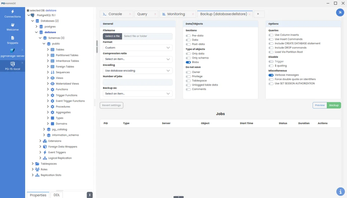 PgManage 1.0b2 released